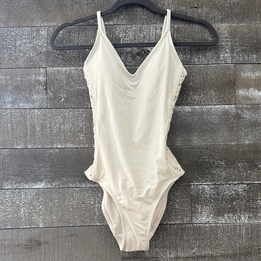 Shade & Shore Ivory Lace Swimsuit